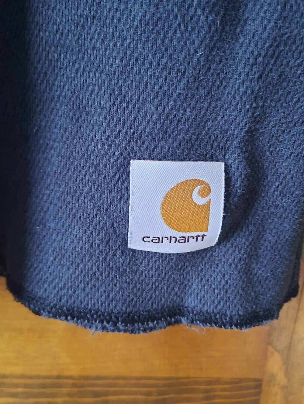Carhartt Force Heavyweight Cotton Thermal Crewneck Top Black 100639 Size Medium - Picture 6 of 13